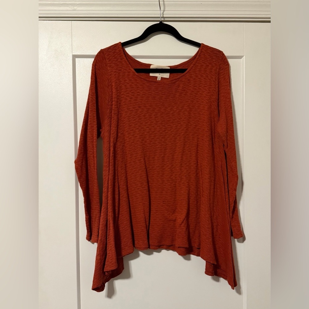 Puella Terracotta Long Sleeve Top